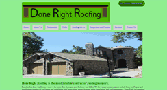 Desktop Screenshot of donerightroofing.com