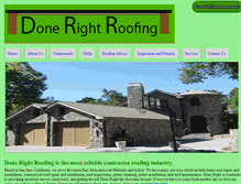 Tablet Screenshot of donerightroofing.com