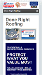 Mobile Screenshot of donerightroofing.ca