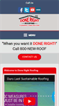 Mobile Screenshot of donerightroofing.net