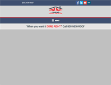 Tablet Screenshot of donerightroofing.net